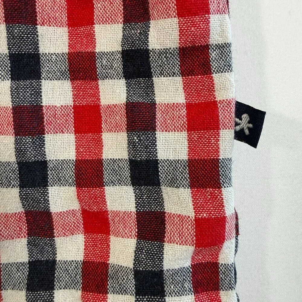 TOOBYDOO Cotton Plaid Button Down Red Blue Boys 5T
